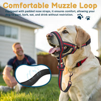 BARKLESS size L no-pull dog head halter with reflective webbing - view 3