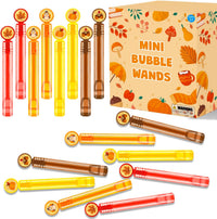 Leetous fall mini bubbles party favors with pumpkin and turkey designs