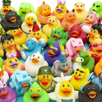 100 Assortment Rubber Duck Toy Duckies for Kids - 12-Pack - image 2