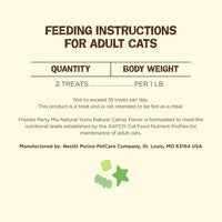 Purina Friskies Made in USA Facilities, Natural Cat Treats, Party Mix Natural Yums Catnip Flavor - 20 oz. Canister