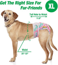 Pet Soft Female Dog Diapers, Puppy Diapers - Animals / X-Large:25''-33'' - image 2