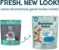Shameless Pets Crunchy Cat Treats - Catnip Treats for Cats with Digestive Support, Kitten Treats with Real Ingredients, Natural & Healthy Flavored Feline Snacks - Fintastic Catnip, 1-Pk