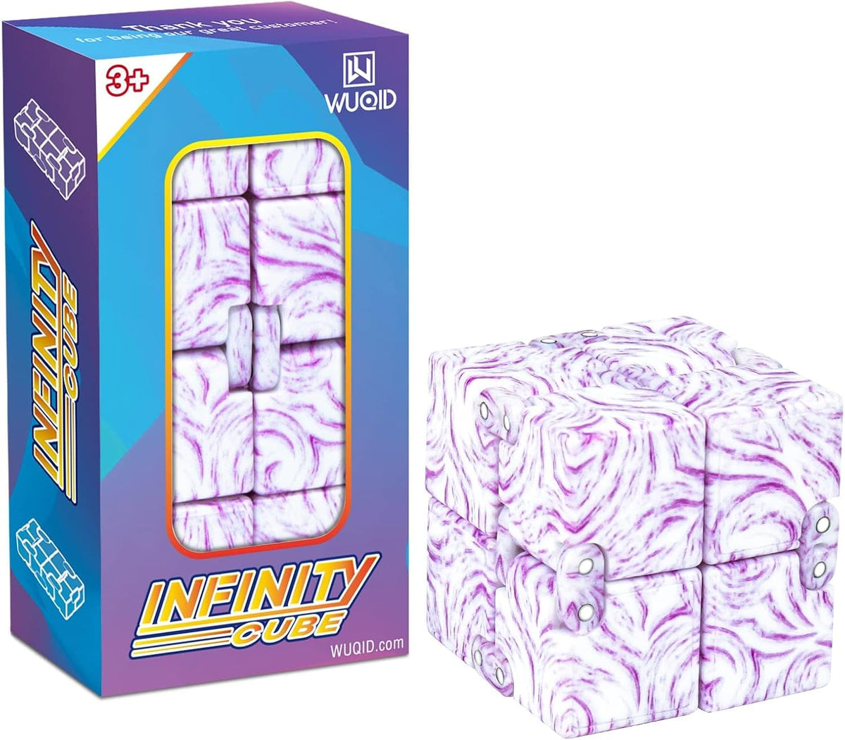 InfinityCube Fidget Toys for Kids and Adults - Pink / 1