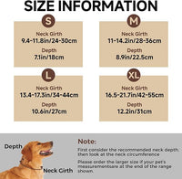 Dog Cone Collar S, Soft Cones for Large Medium Small Dogs,Adjustable Dog Cone Alternative to Stop Licking, Comfy Elizabethan Collar for After Surgery Wound Healing & Hot Spots Brown