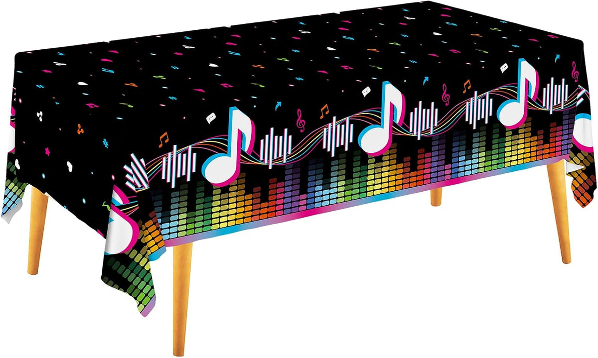 Fall Thanksgiving decorations, Disposable Tablecloth - Music