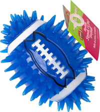 Gnawsome 4.5" Spiky Squeak & Light Football for Dogs, Durable - 4.5"