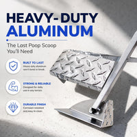 ActiveDogs Dog Pooper Scooper - Aluminum Flat - image 2