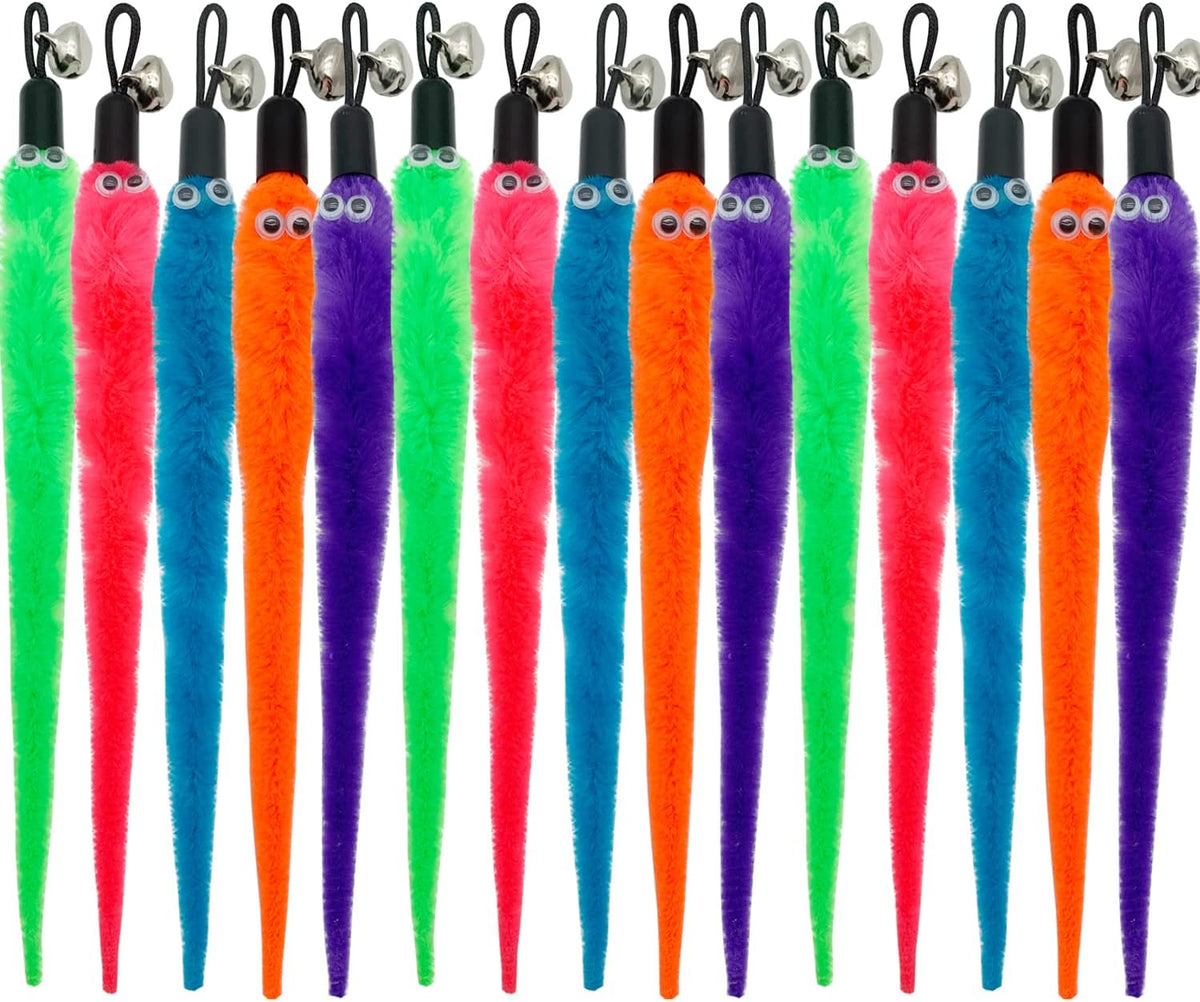 CATENESS Cat Worm Toy Refills - 15 PCS Cat Worm Toy Refills