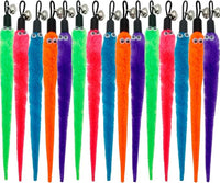 Cat Worm Toy Refills, 15 Pieces Cat Wand Attachments Worms Toy for Indoor Cats
