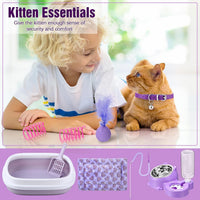 Eccliy 10 Pcs Kitten Starter Kit for Indoor - Cute / Medium / Purple - image 4