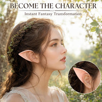 COOLJOY short pointed elf ears, 1 pair in light tone for cosplay - view 3