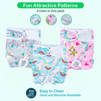Pet Soft Female Dog Diapers, Puppy Diapers - Animals / Large:19''-25'' - image 4