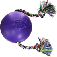 Jolly Pets Romp-N-Roll Rope & Ball Dog Toy - Purple / Small (4.5 in) - image 3