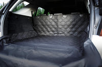 Bulldogology SUV Cargo Liner for Dogs 55"x106" Heavy Duty Pet Trunk - Standard Black / XL