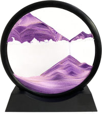 SANDCLE Moving Sand Art Liquid Motion, 3D Deep Sea Sandscape – Fun for Kids & Family - Purple / 7 inches