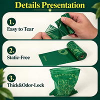 24Rolls 360 Dog Poop Bags, Leak Proof for Dog Walks Lavender - image 3