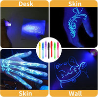 WEST STORY 16 pack invisible ink pens with UV light for kids spy parties - view 6