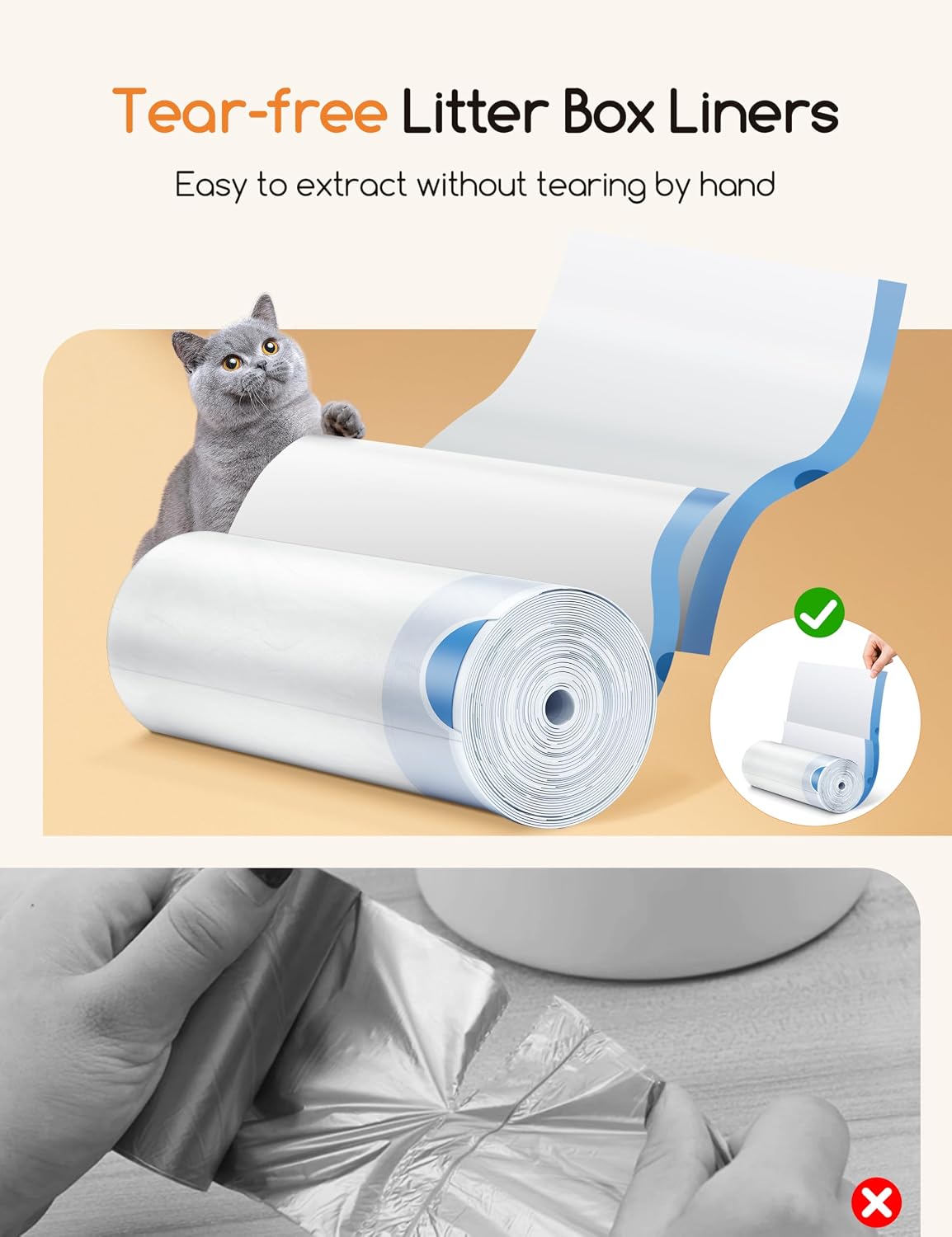 Meowant Cat Litter Box Liners for Automatic Cat Litter Box - 3 - image 3