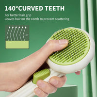 Cat Brush for Indoor Cats for Shedding, Dog Brush - Green - image 4