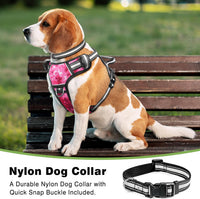 WINSEE Dog/Pet Harnesses No Pull with Dog Collar - Large / Pink Camo - image 3