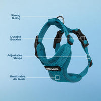 Voyager Step-in Lock Dog Harness, Pink - Harness (Turquoise) / XL (Chest: 23 - 28") - image 4
