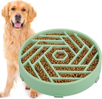 TOBYTO Slow Feeder Dog Bowls Large Medium Breed - Bean Green