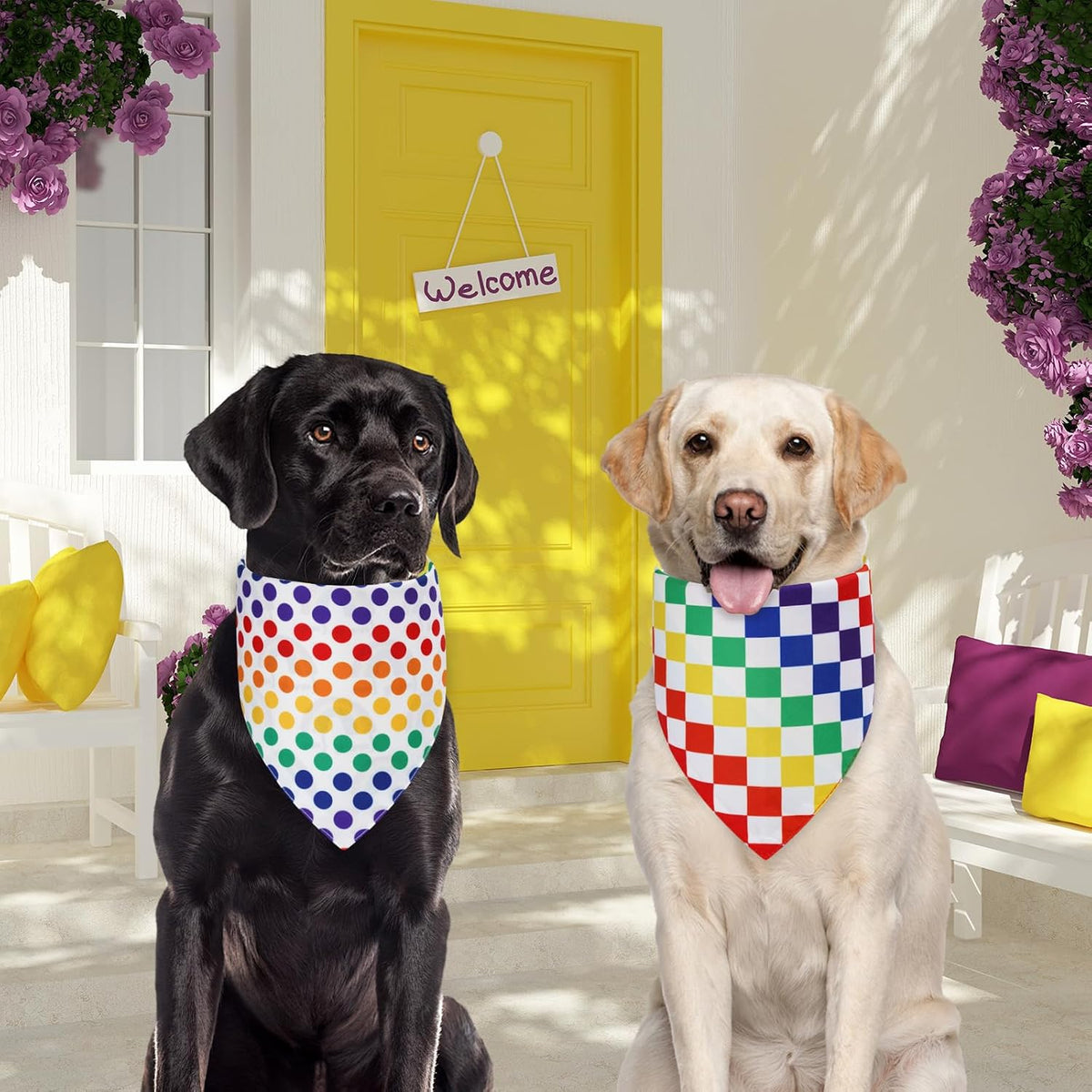 Halloween Dog Bandanas Large 2PCS - pride-26-RB CB / Large - image 2