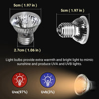 CALPALMY 4-Pack 50W UVA+UVB Bulbs - 25.0 Watts - image 2