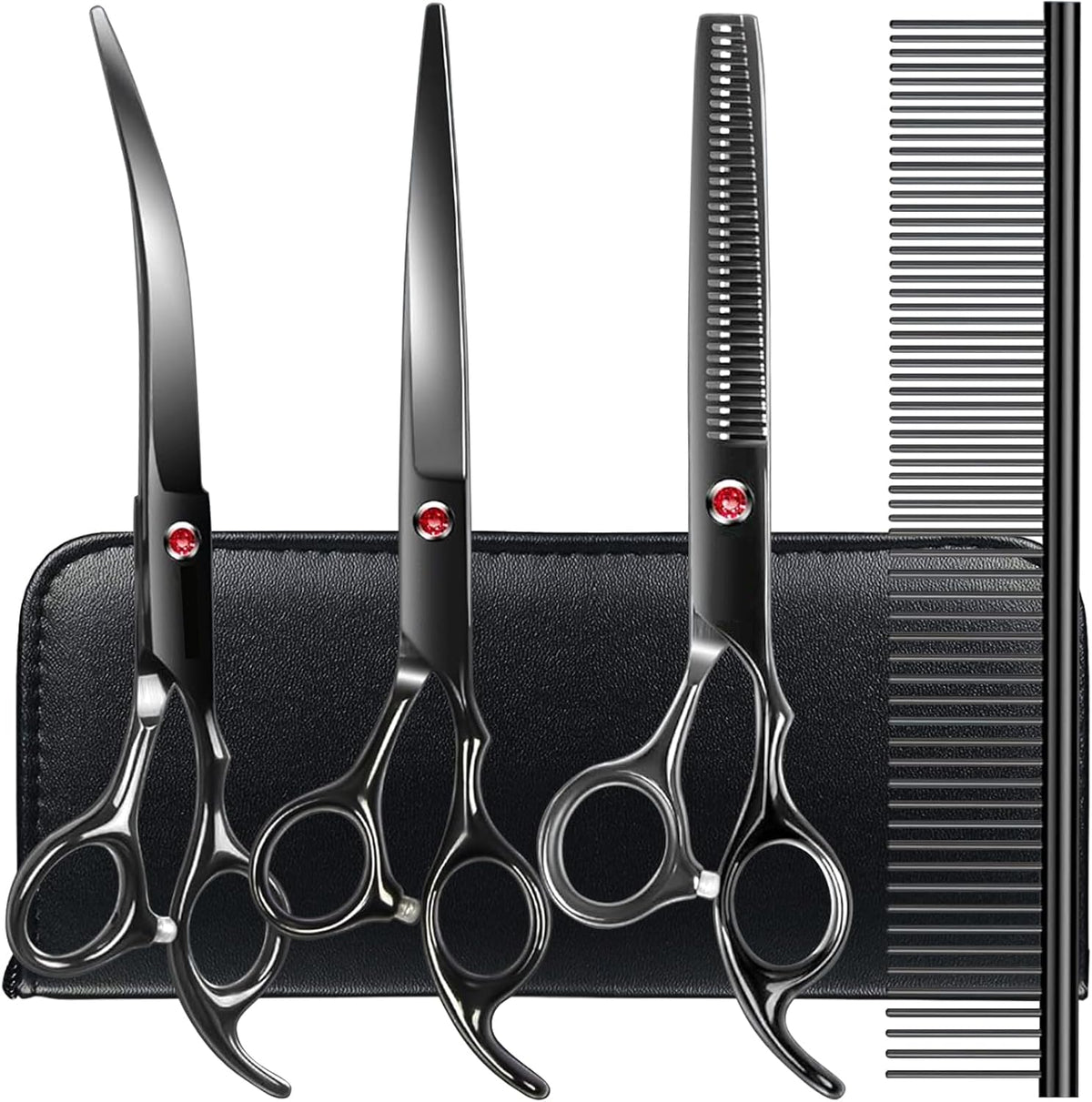 TINMARDA Dog Grooming Kit - Black / 4 Piece