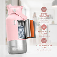 32 oz. Dog Water Bottle, Insulated Dog Travel Water Bottle - Pink / 32 oz - image 3
