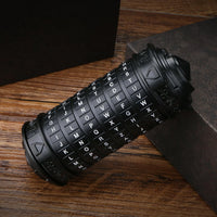 FUNDASTIC Da Vinci Code cryptex puzzle box in zinc alloy with five letter rings - view 6