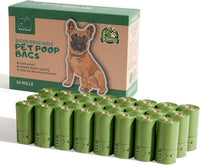 ATIFBOP Biodegradable Dog Poop Bags Rolls 360 Count Scented - 360 Count (Pack of 1) / Lemon Scent