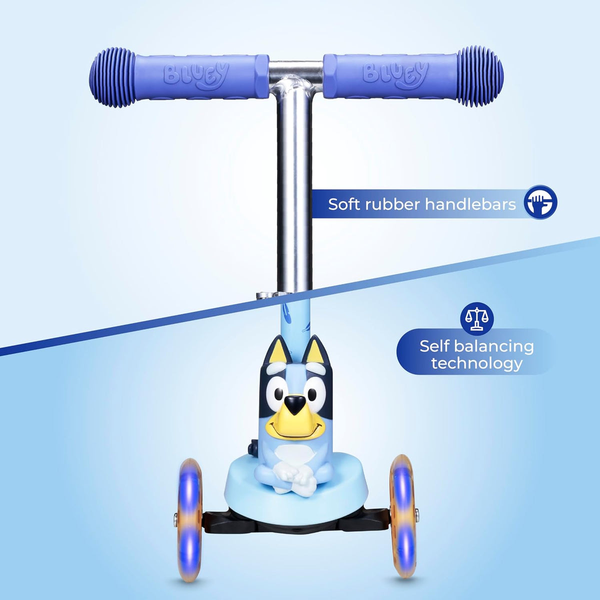Kick Scooter for Kids, 3 Wheel Self Balancing - Bluey 2 - image 4
