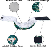 Leekalos Male Dog Diapers - X-Small / Koala(Gray Lining) - image 4