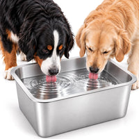 3 Gallon Large Dog Water Bowl, Stainless Steel Bowl, Giant Dogs – Essentials for Dogs - 1PCS(Original Color) / 4 Gallons