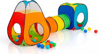 Kids Play Tunnel Tent for Toddlers - 3 Pcs B