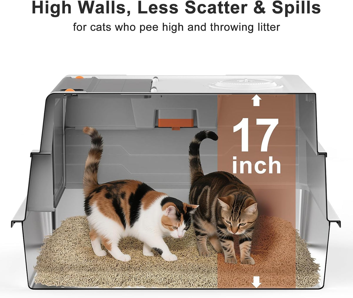 Stainless Steel Litter Box with Lid - Silver Grey / XXX-Large - image 4