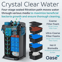 OASE BioMaster 2 Thermo 600 Canister Filter for Aquariums – External Aquarium Filter with Built-in Heater – EasyClean Pre-Filter, Quiet Operation – Freshwater & Saltwater, Up to 160 Gallons