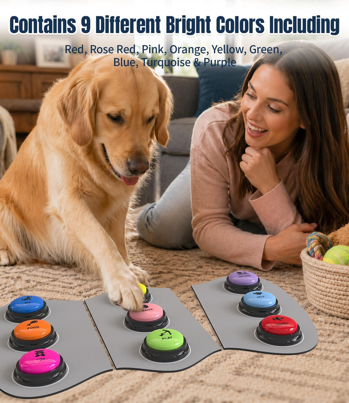 Dog Buttons for Communication - A-9 Pack - image 3