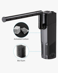 NICREW Internal Aquarium Filter for Fish Tank up to 5 Gallons - Magi 380: 10 - 20 gal - image 3