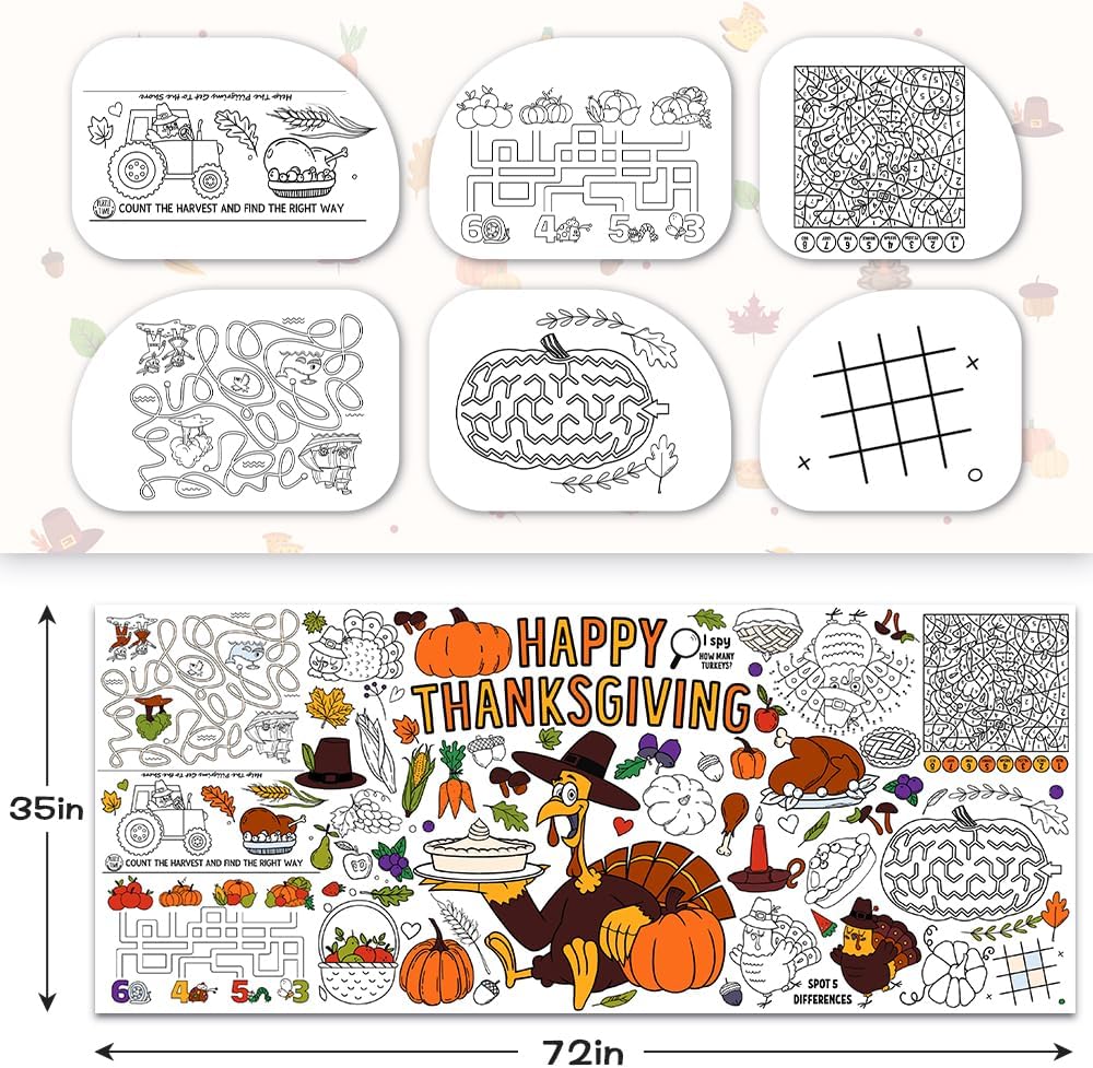 SPERINGEEN Halloween Tablecloth Decorations - Thanksgiving - image 2