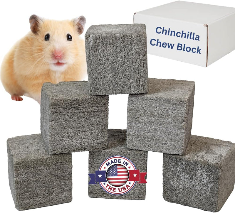 Chinchilla Chew Toys, Pumice Chew Blocks, Lava Block for Hamster