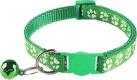 2 Pack Breakaway Cat Collars with Bells - Green - image 3