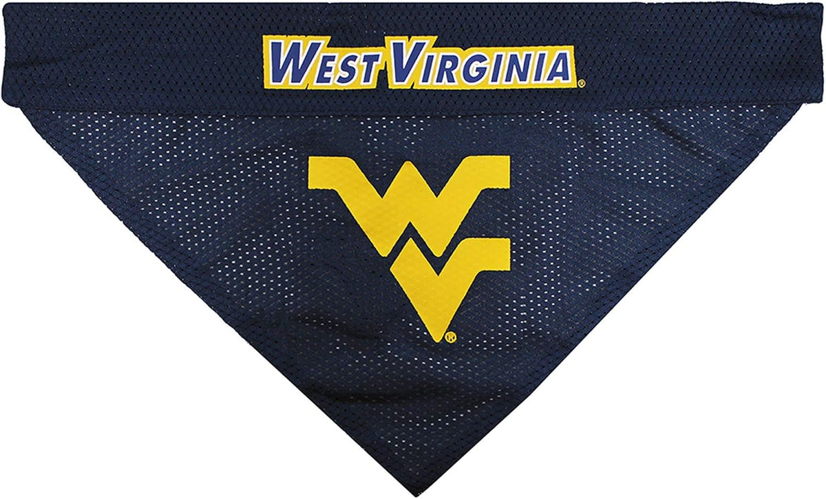 Pets First Collegiate Pet Accessories, Reversible Bandana - Large/X-Large / West Virginia Mountaineers - image 2