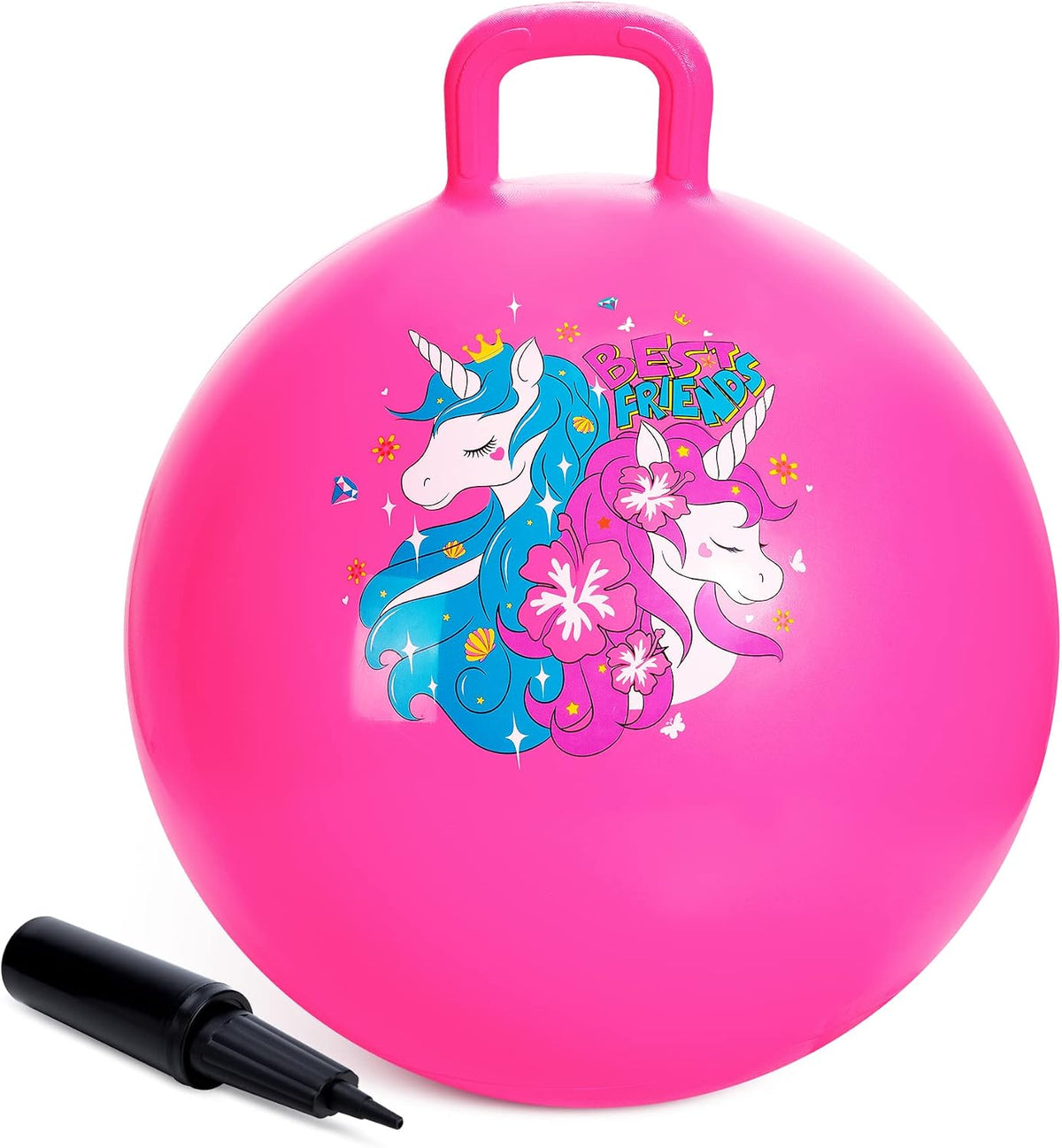 ZOOJOY Hopper Ball, Hopping Toys for Kids - Age:3-8(18''/45cm) / Pink Unicorn