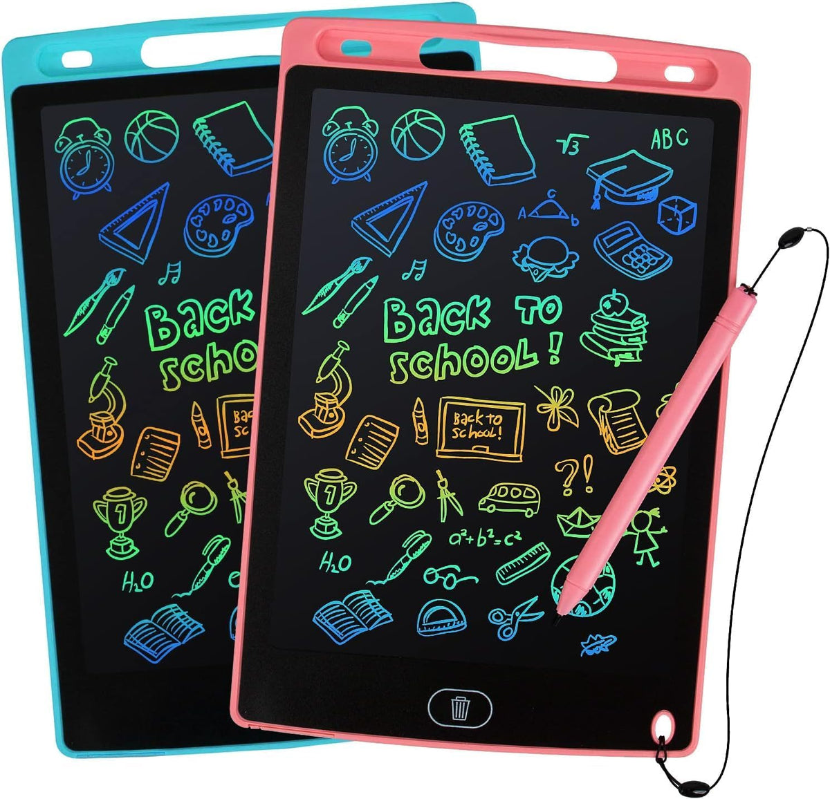 LCD Writing Tablet, Pink+Blue - 8.5 Inch