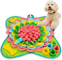 Snuffle Mat for Dogs Pet Treats Feeding Mat for Small/Medium Breed - Pink