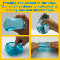Original BigBlok Premium Stress Cube, Squishy Fidget Toy - Blue - image 4