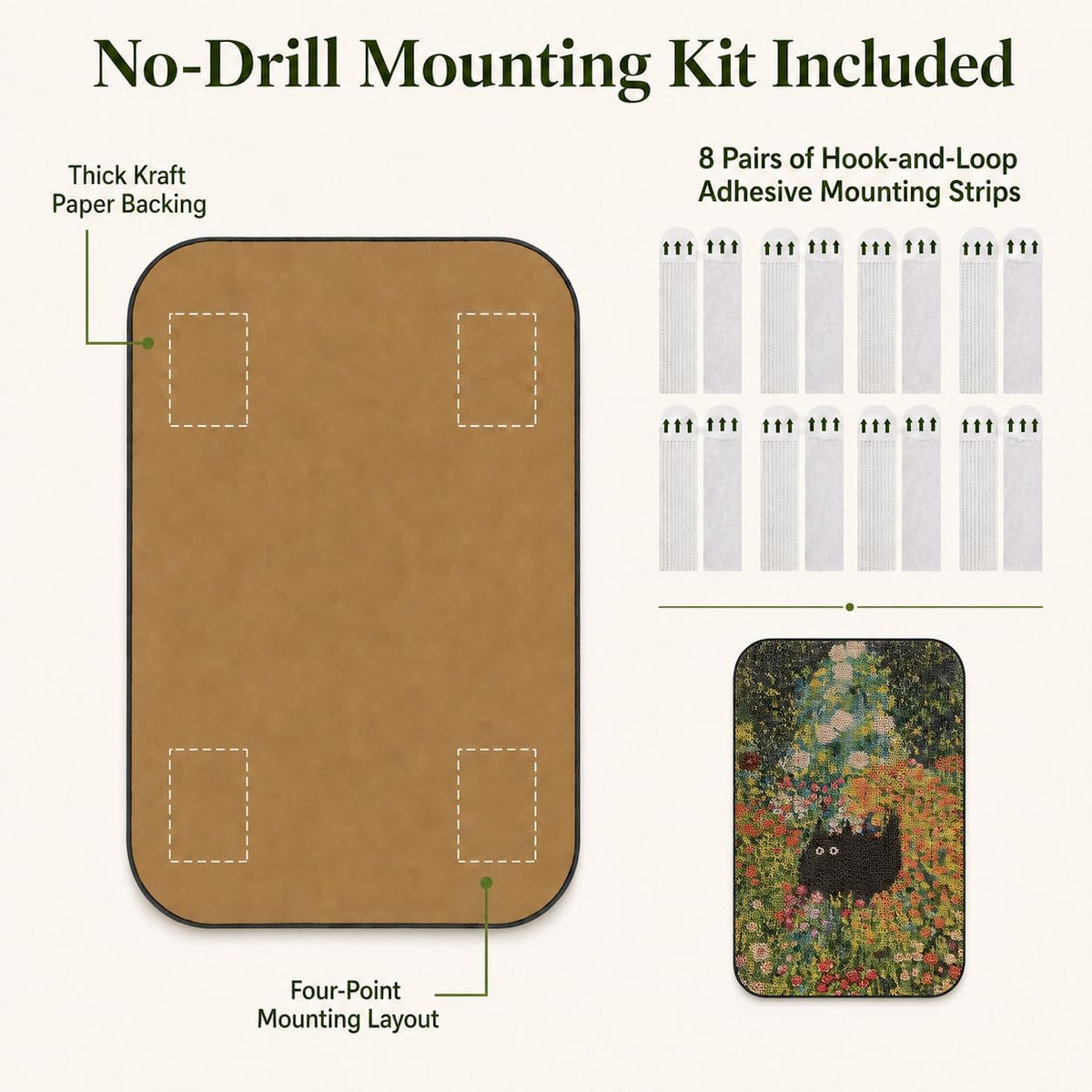 Cat Wall Scratcher, Art Cat Scratching Board for Indoor Cats – Essentials for Cats - Window & Garden - image 4