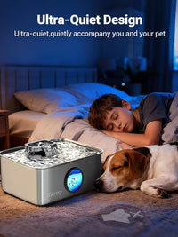 Kastty 4 Gal/15L Stainless Steel Dog Water Fountain for Large Dogs – Essentials for Dogs - Circular Shape - image 4